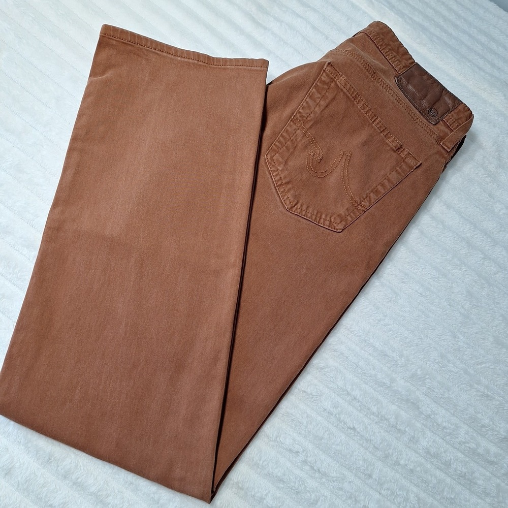 AG Adriano Goldschmied The Graduate Tailored Leg Jeans Mens 32x34 Brown FALL
